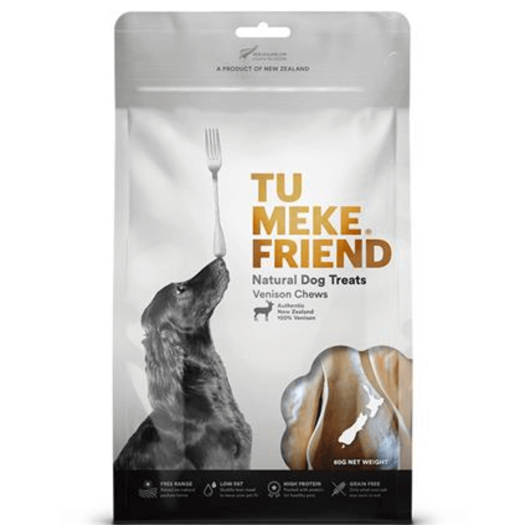 Tu Meke Air-Dried Treats Venison Chews (60g)_1